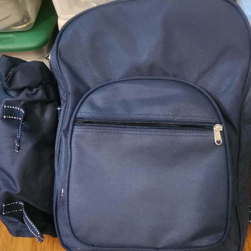 Navy Blue Men's Backpack